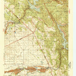 United States Geological Survey Mercer Fall, CA (1944, 62500-Scale) digital map