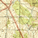 United States Geological Survey Mercer Fall, CA (1944, 62500-Scale) digital map