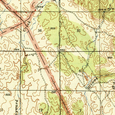 United States Geological Survey Mercer Fall, CA (1944, 62500-Scale) digital map