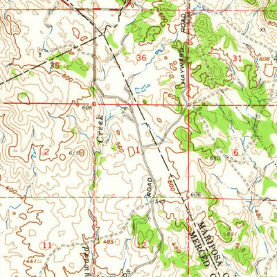 United States Geological Survey Mercer Fall, CA (1962, 62500-Scale) digital map