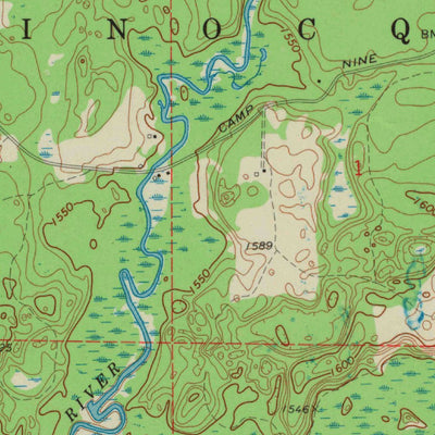 United States Geological Survey Mercer Lake, WI (1971, 24000-Scale) digital map