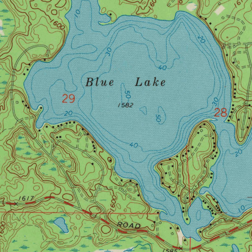 Mercer Lake, WI (1971, 24000-Scale) Map by United States Geological ...