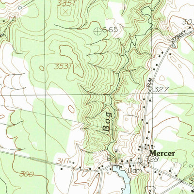 United States Geological Survey Mercer, ME (1982, 24000-Scale) digital map