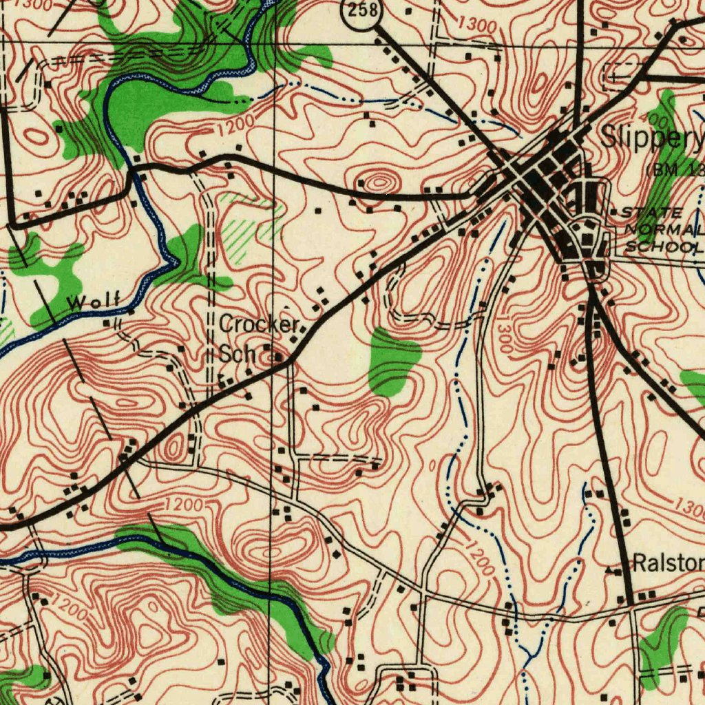 Mercer, PA (1943, 62500-Scale) Map by United States Geological Survey ...