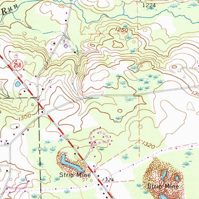 United States Geological Survey Mercer, PA (1961, 24000-Scale) digital map