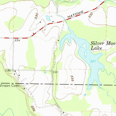 United States Geological Survey Mercer, TN (1961, 24000-Scale) digital map
