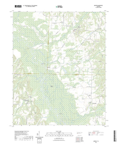 United States Geological Survey Mercer, TN (2022, 24000-Scale) digital map