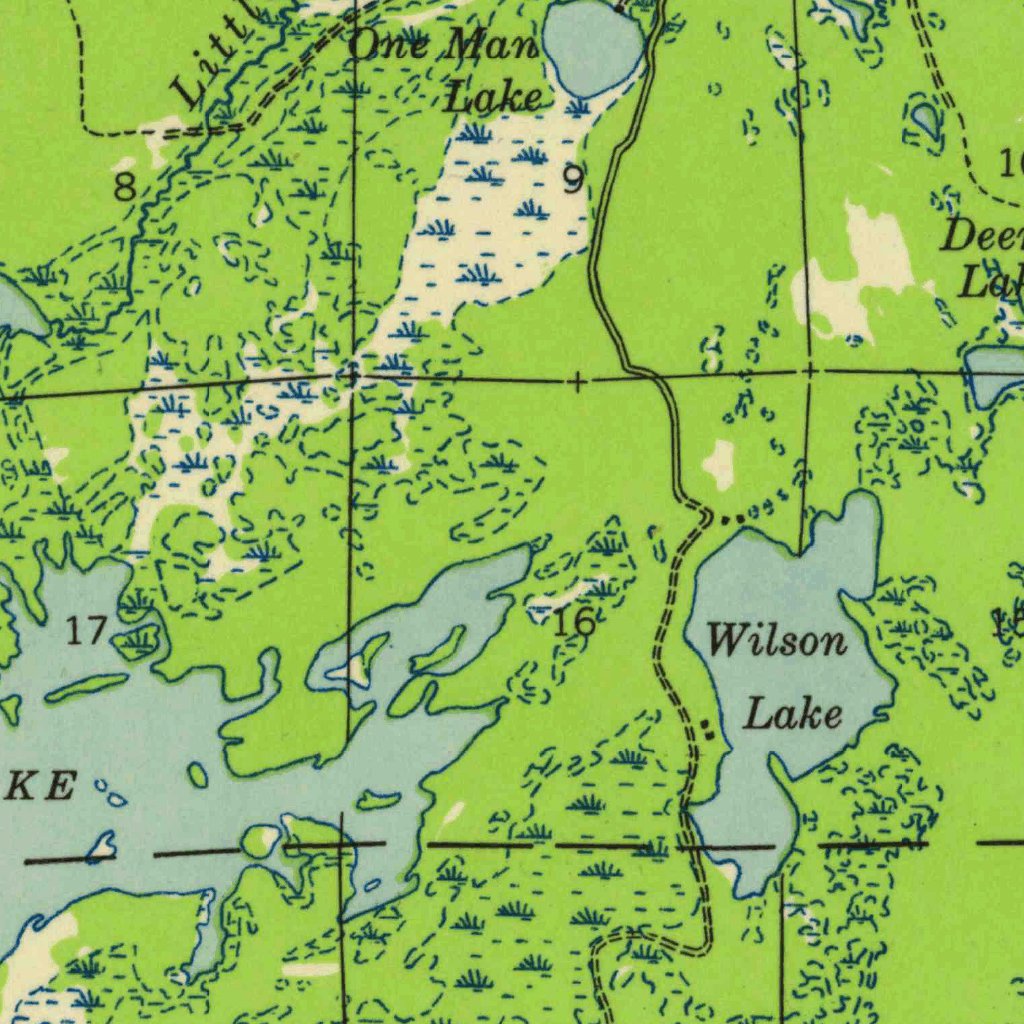 Mercer, WI (1940, 48000-Scale) Map by United States Geological Survey ...