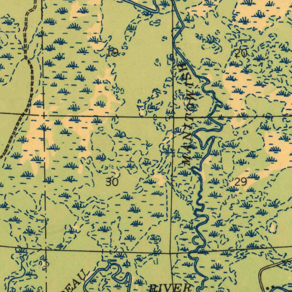 Mercer, WI (1947, 48000-Scale) Map by United States Geological Survey ...