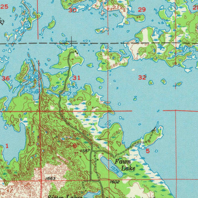 United States Geological Survey Mercer, WI (1955, 62500-Scale) digital map