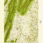 United States Geological Survey Mercersburg, PA (1943, 62500-Scale) digital map