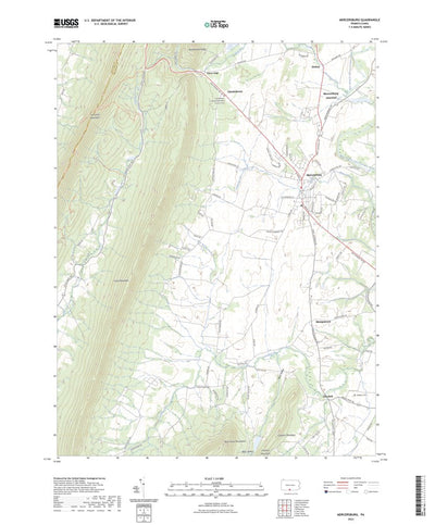 United States Geological Survey Mercersburg, PA (2023, 24000-Scale) digital map