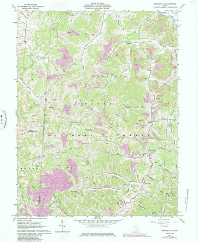 United States Geological Survey Mercerville, OH (1961, 24000-Scale) digital map