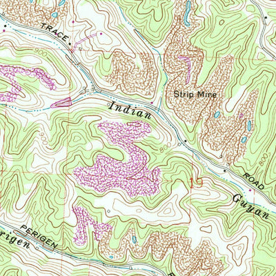 United States Geological Survey Mercerville, OH (1961, 24000-Scale) digital map