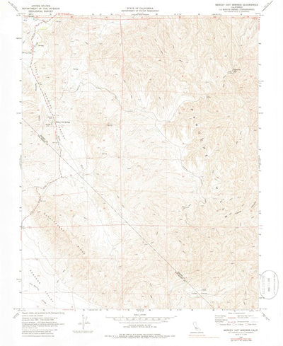 United States Geological Survey Mercey Hot Springs, CA (1969, 24000-Scale) digital map