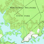 United States Geological Survey Merchants Millpond, NC (1981, 24000-Scale) digital map
