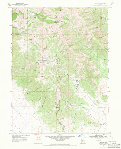 United States Geological Survey Mercur, UT (1968, 24000-Scale) digital map