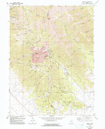 United States Geological Survey Mercur, UT (1993, 24000-Scale) digital map