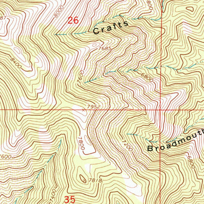 United States Geological Survey Mercur, UT (1993, 24000-Scale) digital map