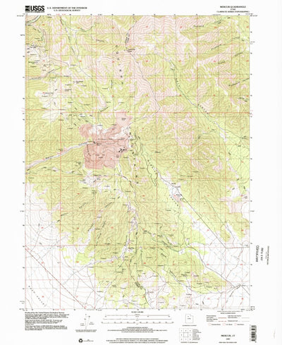 United States Geological Survey Mercur, UT (1997, 24000-Scale) digital map