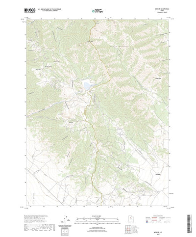 United States Geological Survey Mercur, UT (2023, 24000-Scale) digital map
