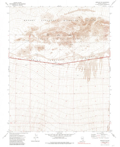 United States Geological Survey Mercury SE, NV (1973, 24000-Scale) digital map
