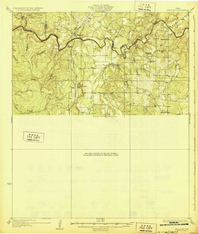 United States Geological Survey Mercury, TX (1928, 62500-Scale) digital map