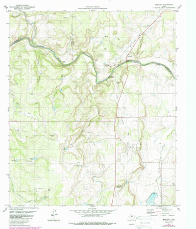 United States Geological Survey Mercury, TX (1979, 24000-Scale) digital map