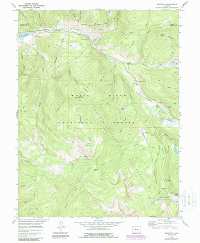 United States Geological Survey Meredith, CO (1970, 24000-Scale) digital map