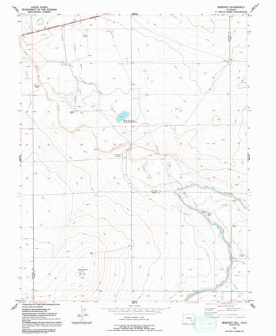 United States Geological Survey Meredith Hill, CO (1954, 24000-Scale) digital map
