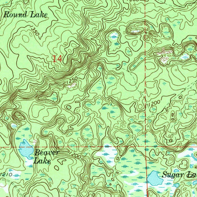 United States Geological Survey Meredith, MI (1969, 24000-Scale) digital map