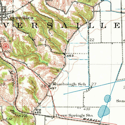 United States Geological Survey Meredosia, IL (1928, 62500-Scale) digital map