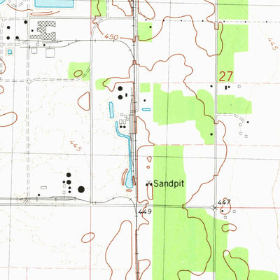 United States Geological Survey Meredosia, IL (1980, 24000-Scale) digital map