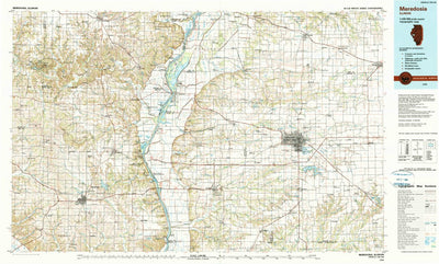 United States Geological Survey Meredosia, IL (1990, 100000-Scale) digital map