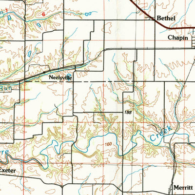 United States Geological Survey Meredosia, IL (1990, 100000-Scale) digital map