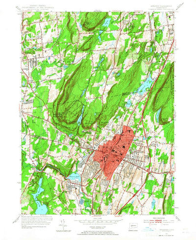 United States Geological Survey Meriden, CT (1955, 24000-Scale) digital map