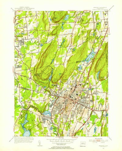 United States Geological Survey Meriden, CT (1955, 31680-Scale) digital map
