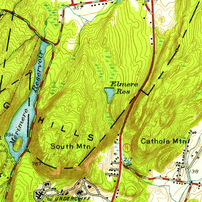United States Geological Survey Meriden, CT (1955, 31680-Scale) digital map