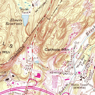 United States Geological Survey Meriden, CT (1967, 24000-Scale) digital map