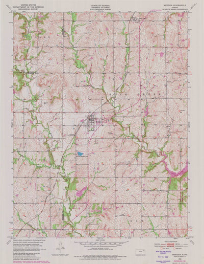 United States Geological Survey Meriden, KS (1952, 24000-Scale) digital map