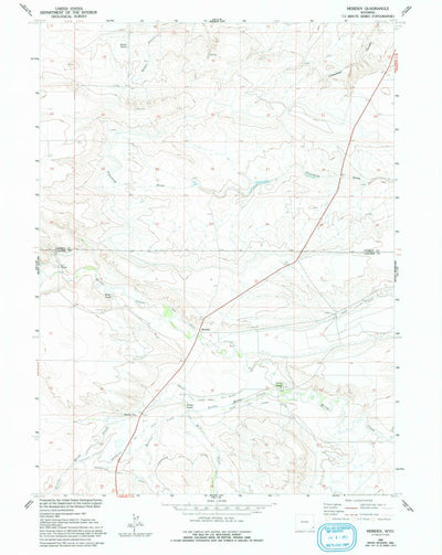 United States Geological Survey Meriden, WY (1960, 24000-Scale) digital map