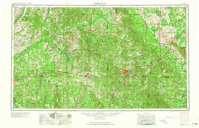 United States Geological Survey Meridian, MS-AL (1965, 250000-Scale) digital map