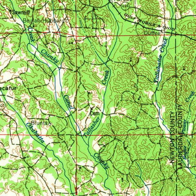 United States Geological Survey Meridian, MS-AL (1965, 250000-Scale) digital map