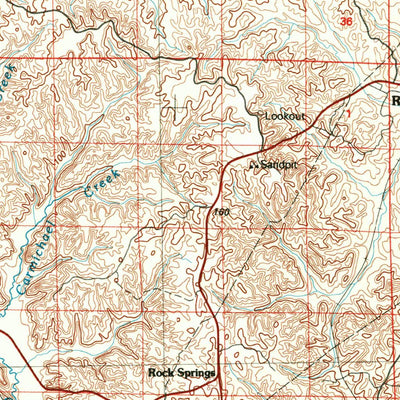 United States Geological Survey Meridian, MS-AL (1984, 100000-Scale) digital map