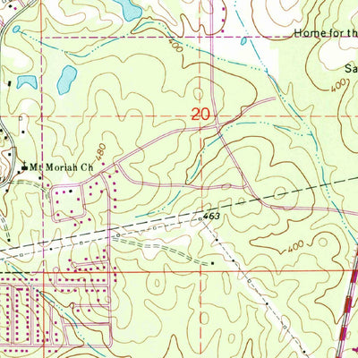 United States Geological Survey Meridian North, MS (1971, 24000-Scale) digital map