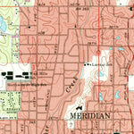 United States Geological Survey Meridian North, MS (1971, 24000-Scale) digital map