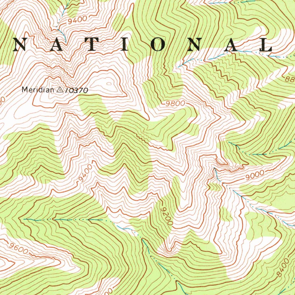 Meridian Peak, ID (1967, 24000-Scale) Map by United States Geological ...