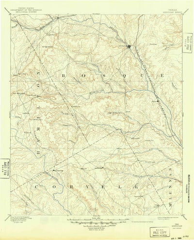 United States Geological Survey Meridian, TX (1894, 125000-Scale) digital map