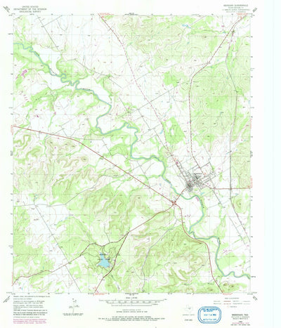 United States Geological Survey Meridian, TX (1955, 24000-Scale) digital map
