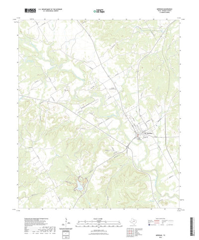 United States Geological Survey Meridian, TX (2022, 24000-Scale) digital map